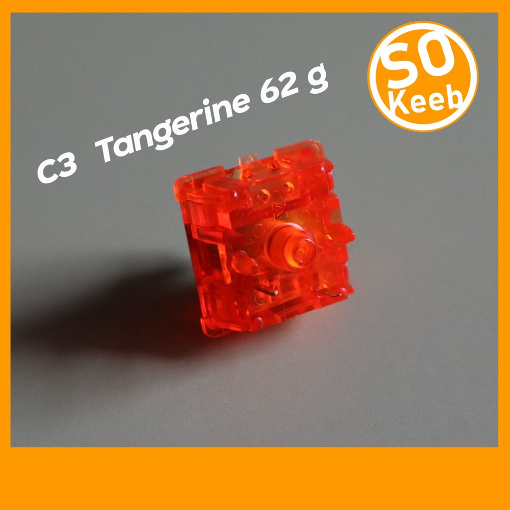 C3 Tangerine Switch 62g และ 67g (Linear) 10 ชิ้น Mechanical Keyboard