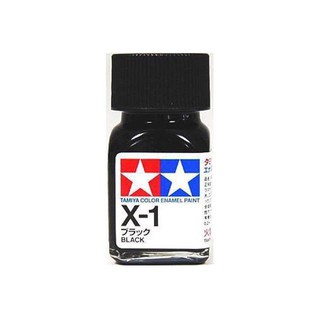 สีทามิย่าสูตรอีนาเมล Enamel X1 Black 10ml