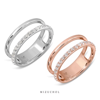 Mizuchol แหวนเงินแท้ พลอยแท้ White Topaz - The Other Half Ring (Re-Edition) - Heart