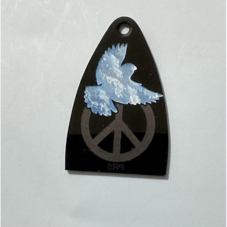 truss rod cover for PRS แผ่นปิดที่ขันคอ สำหรับ PRS ลาย “ Pigeon And Freedom”