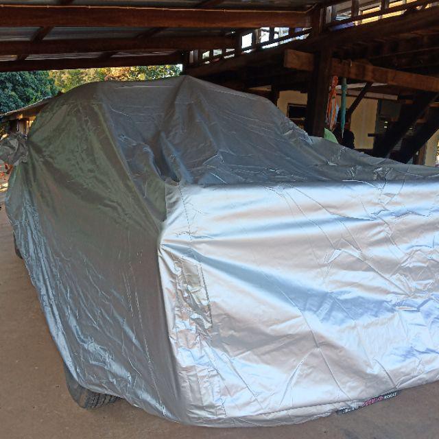 ผ้าคลุมรถ Isuzu D-MAX 2012 ถึง 2019 Cab และ 4ประตู ตรงรุ่นเนื้อผ้า Silver Coat 190C ทนแดด ไม่ละลาย อีซูซุ ดีแมคซ์ - รูปที่ 6