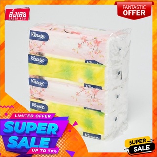 คลีเน็กซ์ เนเชอรัล ซอฟท์ กระดาษเช็ดหน้า 120 แผ่น แพ็ค 4 ห่อKleenex Floral Soft Box 120 Sheets x 4 Packs