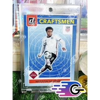 การ์ดนักฟุตบอล  2021-22 Panini Donruss Soccer Road To Qatar craft man #12 weston mckennie