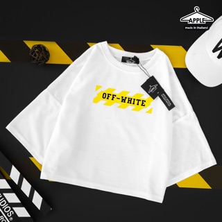 เสื้อครอป ลายOFF-WHITE โปโล โอเวอร์ไซส์ oversize