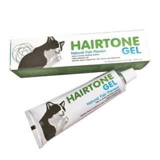 Hairtone Gel 70g หมดอายุ 10/2024 อาหารเสริมวิตามินและไขมันช่วยระบาย ขับก้อนขน