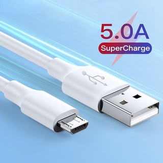 สายชาร์จโทรศัพท์มือถือ Micro usb 5A ชาร์จเร็ว สําหรับ Xiaomi redmi Samsung Andriod Micro usb