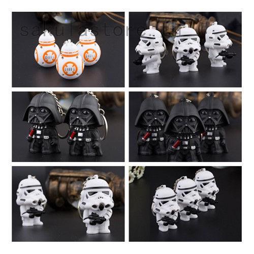 พวงกุญแจ 3 แบบพวงกุญแจ Star wxxx War BB-8