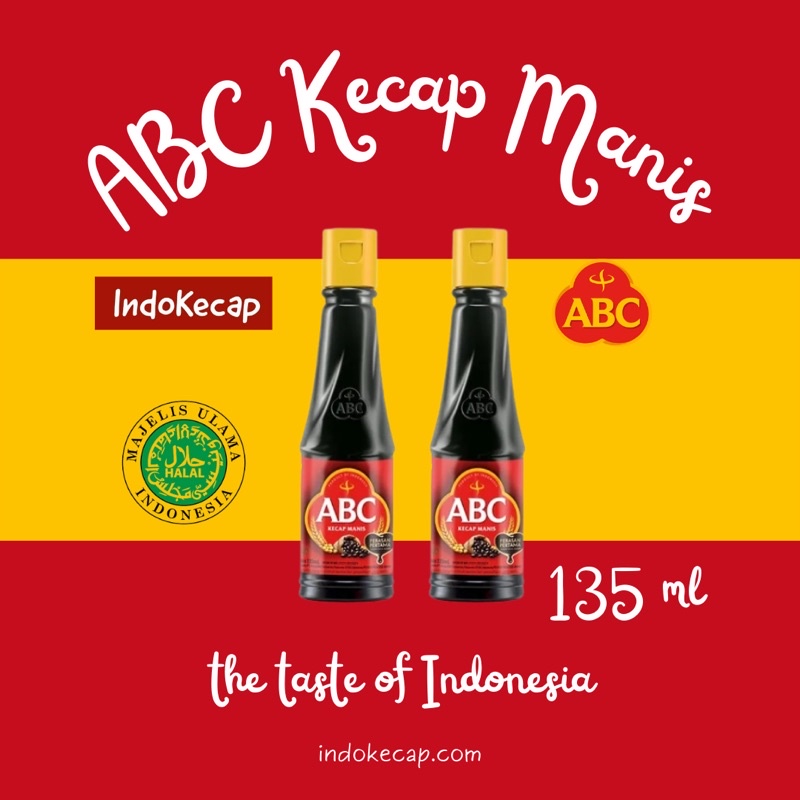 🔥🔥(2 pcs)(2ขวด) ซอสอินโด ABC Kecap Manis(ABC Sweet Soy Sauce) 135ml🔥🔥