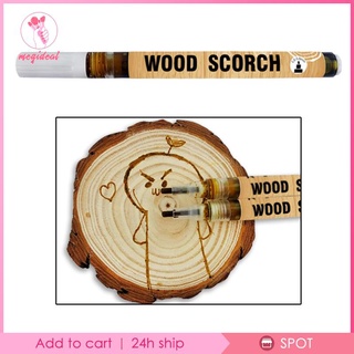 Scorch Marker Wooden Painting Heat Sensitive Wood Burning Pen Round Tip Pens