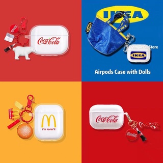 Ikea กระเป๋าช้อปปิ้ง Airpods เคส Airpods 3 เคสซิลิโคน Airpods Pro เคส Airpods แบบพกพา เคส Airpods Gen 2