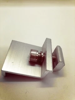 End Clamp 30,35mm. ยึดริมแผง ใช้ยึดปิดท้ายแผงโซล่าเซลส์