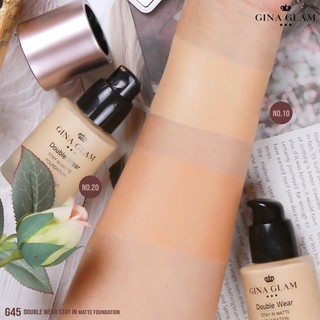 Gina Glam Double Wear Stay In Matte Foundation SPF 15 #G45