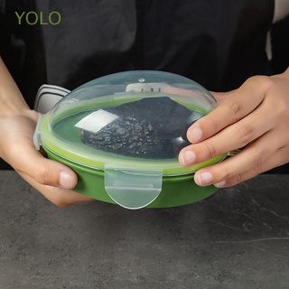 YOLO 1 pcs Avocado Storage Container with Snap on Lid Kitchen Gadget Crisper Storage Box PP Material Easy Cleaning Creative Fruit Shop Supplies Keep Fresh Clear Avocado Display Holder