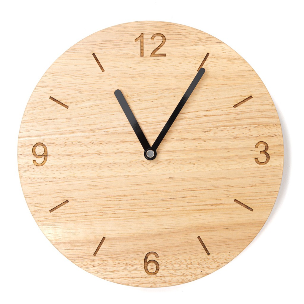THEWOOD 'S TALE นาฬิกาแขวนผนัง นาฬิกาไม้ เดินเงียบ WALL CLOCK สำหรับแขวนผนังหรือตั้งโต๊ะ