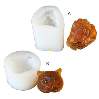 Flgo แม่พิมพ์ซิลิโคนเรซิ่นรูปการ์ตูนสัตว์ 3D สําหรับตกแต่ง