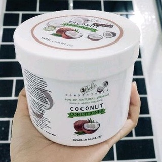 ครีมนวดผม หมักผม น้ำมันมะพร้าว Coconut hair conditioner กระปุกใหญ่500กรัม