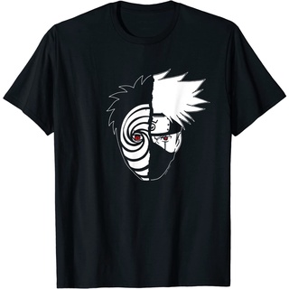 เสื้อยืดโอเวอร์ไซส์เสื้อยืด พิมพ์ลาย Naruto Shippuden Kakashi Tobi สําหรับผู้ใหญ่S-3XL