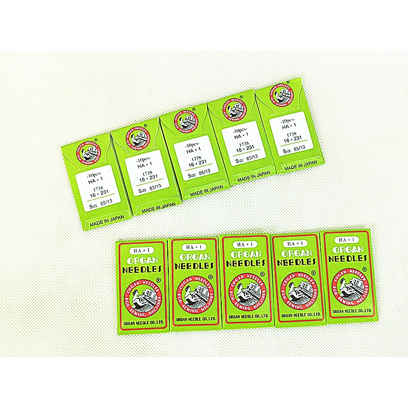 เข็ม ORGAN กล่องเขียว รุ่น HA*1  สำหรับจักรเล็ก จักรหัวดำ จักรซิกเเซก *ราคาต่อ1ห่อ* ราคา ถูกที่สุด ดีลบีเคเค แกลเลอรีภาพที่ 5