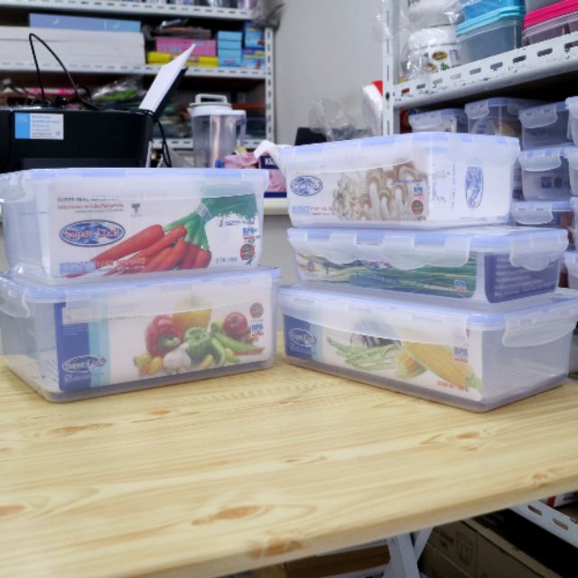 กล่องใส่ผักมีตะแกรง Super lock กล่องถนอมอาหาร