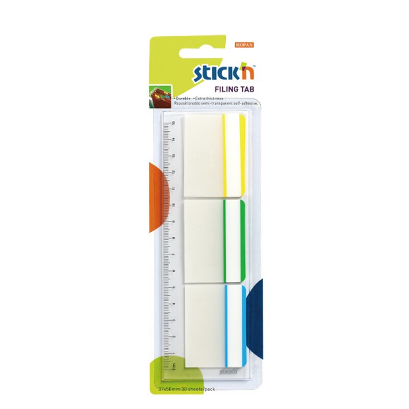 ฟิล์มอินเด็กซ์ 3.7 x 5 ซม. คละสี สติก เอ็น 21360 Index film 3.7 x 5 cm. Mixed colors, Stick n 21360