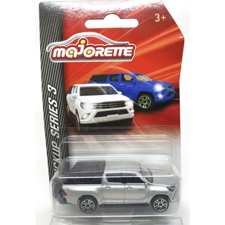 Majorette Toyota Hilux Revo Hard Top - Series 3 - Silver Color /Wheels D5S /scale 1/58 (3 inches) Long Package