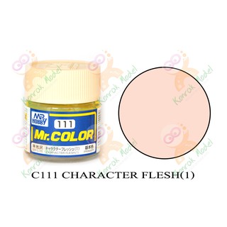 สีสูตรทินเนอร์ Mr.hobby Mr.color C111 Character Flesh (1) Semi-Gloss 10ml