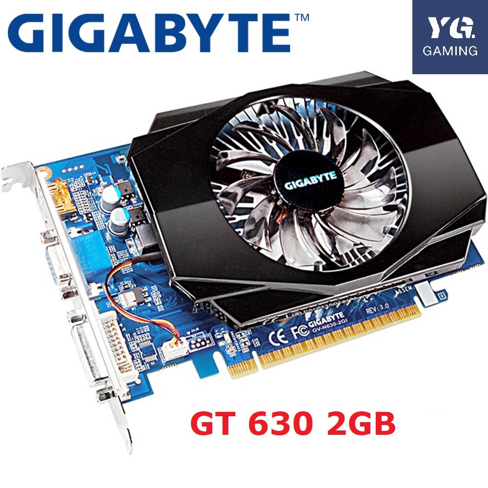 GIGABYTE การ์ด GT630 2GB 128Bit GDDR3 nVIDIA VGA การ์ด Geforce GT 630 Hdmi Dvi ใช้