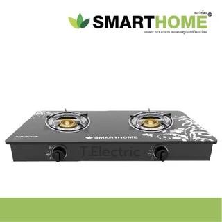 🍤🍛 SMARTHOME / OTTO เตาแก๊สหน้ากระจกหัวคู่ เตาแก๊สหน้ากระจกสองหัวแบบกระจกนิรภัย SM-GA2H-06 เตาแก๊ส 2 หัว ทองเหลืองคู่