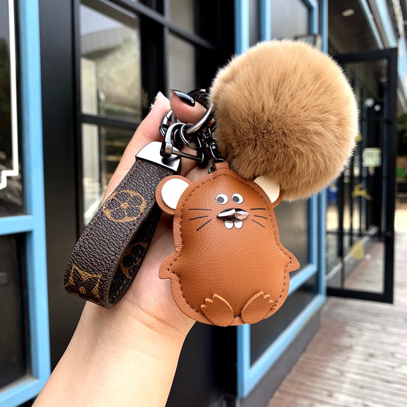 ✱ ♂ พวงกุญแจ LVพวงกุญแจรถ ▲∈LV & GEDETE พวงกุญแจจี้บุคลิกภาพมิกกี้เมาส์สร้างสรรค์พวงกุญแจรถผู้ชายและ