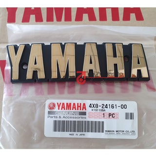 4X82416100 - 4X82416200 ตราข้างถังน้ำมัน โลโก้ข้างถัง YAMAHA RXS RX-115 แท้ (ราคา 1คู่ ) logo โลโก้