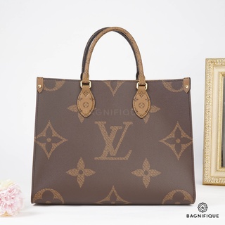 LOUIS VUITTON ON THE GO MM REVERSE MONOGRAM MICROCHIP