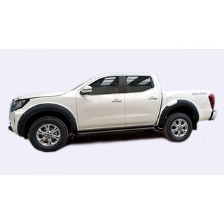 คิ้วล้อ Navara Np300 2021 ขนาด 6 นิ้ว พร้อมหมุดหลอก สีดำด้าน  4 ประตู, CAB  โป่งล้อ ซุ้มล้อ