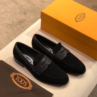 รองเท้า Tods lace up suede detail Loafer