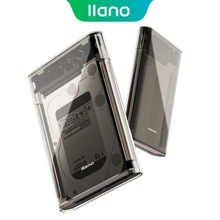 Llano กล่องเคสฮาร์ดดิสก์ HDD SSD แบบใส 2.5 นิ้ว USB3.0 (ไม่รวม HDD)