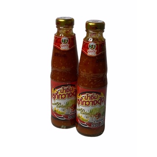 น้ำจิ้มสุกี้ Suki Sauce 壽喜醬 พันท้ายนรสิงห์ สูตรกวางตุ้ง,พริกกะเหรี่ยง 330g ฉลากสีแดง 1SETCOMBO/จำนวน 2 ขวด/บรรจุ 660ml