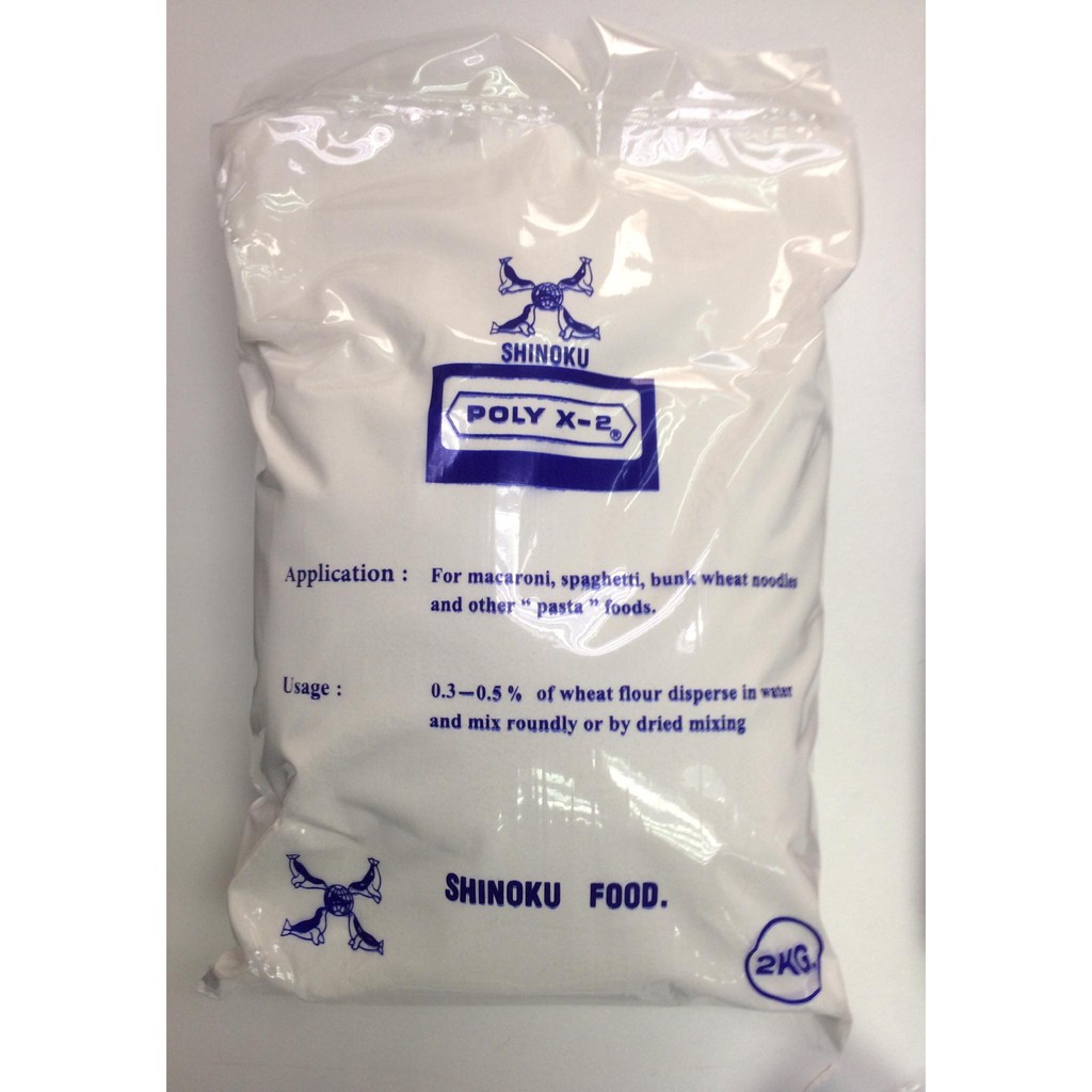 แป้งเหนียว (Mixed Phosphates) Poly X-2 เพื่อเพิ่มความเหนียว คงตัว ในเส้นก๋วยเตี๋ยว โดยเฉพาะเส้นเล็ก 