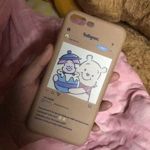เคสโทรศัพท์รูปหมีพูห์  I phone7+,8+