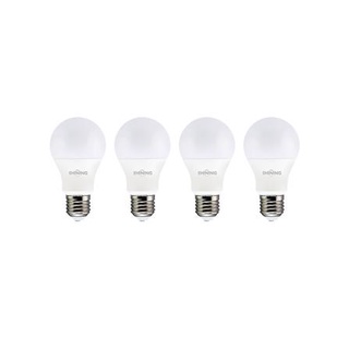 [พร้อมส่ง] HomeDoDee หลอด LED SHINING A60 9 วัตต์ DAYLIGHT E27 แพ็ก 4 ชิ้น หลอดไฟ LED