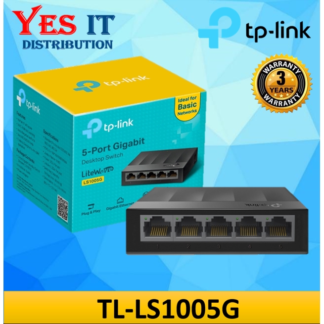 Tp-Link Desktop Switch LS1005 / LS1008 / LS1005G / LS1008G 5-Port 8-Port Gigabit Plastic Case