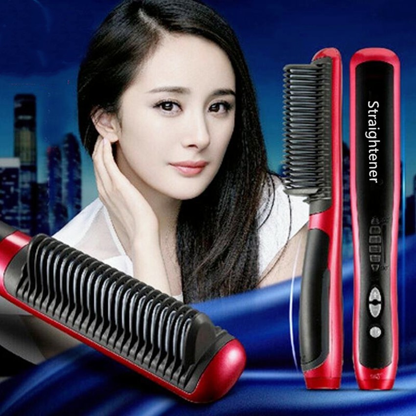 แปรงหวีผมไฟฟ้า ปรับความร้อนได้ 6 ระดับ ผมตรงสวยเพียงแค่หวี Hair Straightener