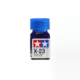 Tamiya Enamel Color 80023 X-23 Clear Blue (Gloss Clear) 45135224 (สี)