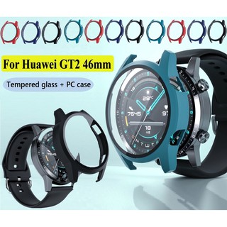 เคส Huawei watch GT 3 Case Huawei watch GT 2 Size 42mm 46mm Tempered glass Full covered Hard Protective Cover for Huawei gt 2 เคส Huawei GT3 shockproof case for huawei watch gt2 เคส Huawei watch GT3 Cover