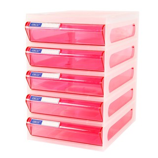 ตู้เอกสาร 5 ชั้น สีขาว - ชมพู ออร์ก้า CFA5/White-Pink 5-Tier Document Cabinet ORCA CFA5