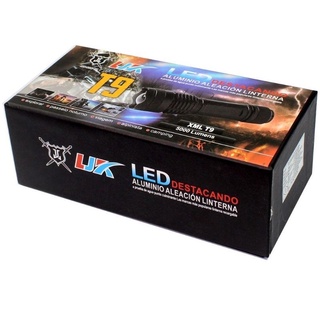 ไฟฉาย ไฟฉายเดินป่า XML-T9 5000 Lumens LED Zoom Flashlight รุ่น LED-torchlight-destacanoo-XML-T9