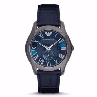 Emporio Armani Mens AR1986 Dress Blue Leather Watch