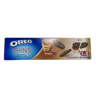 Oreo Thins Tiramisu 95g ราคาสุดคุ้ม ซื้อ1แถม1 Oreo Thins Tiramisu 95g ราคาสุดคุ้มซื้อ 1 แถม 1