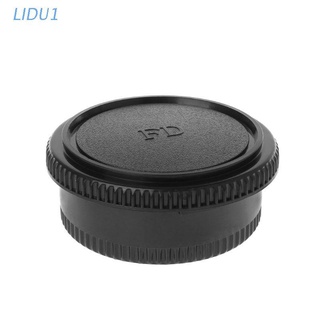 Lidu1 ฝาครอบเลนส์กล้องป้องกันฝุ่นสีดําสําหรับ Canon Fd