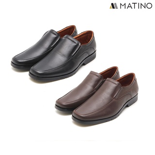 MATINO SHOES รองเท้าชายคัทชูหนังแท้ รุ่น MC/B 5005 - BLACK/BROWN