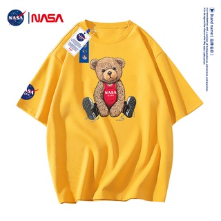 เสื้อยืด เสื้อยืดแขนสั้น ผ้าฝ้าย ทรงหลวม ลายนักบินอวกาศ NASA GISS แฟชั่นฤดูร้อน สําหรับผู้ชาย และผู้หญิง