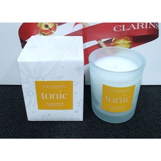 เทียนหอมโทนิค กลิ่นหอมผ่อนคลาย แท้💯%Clarins Tonic Candle 50g.